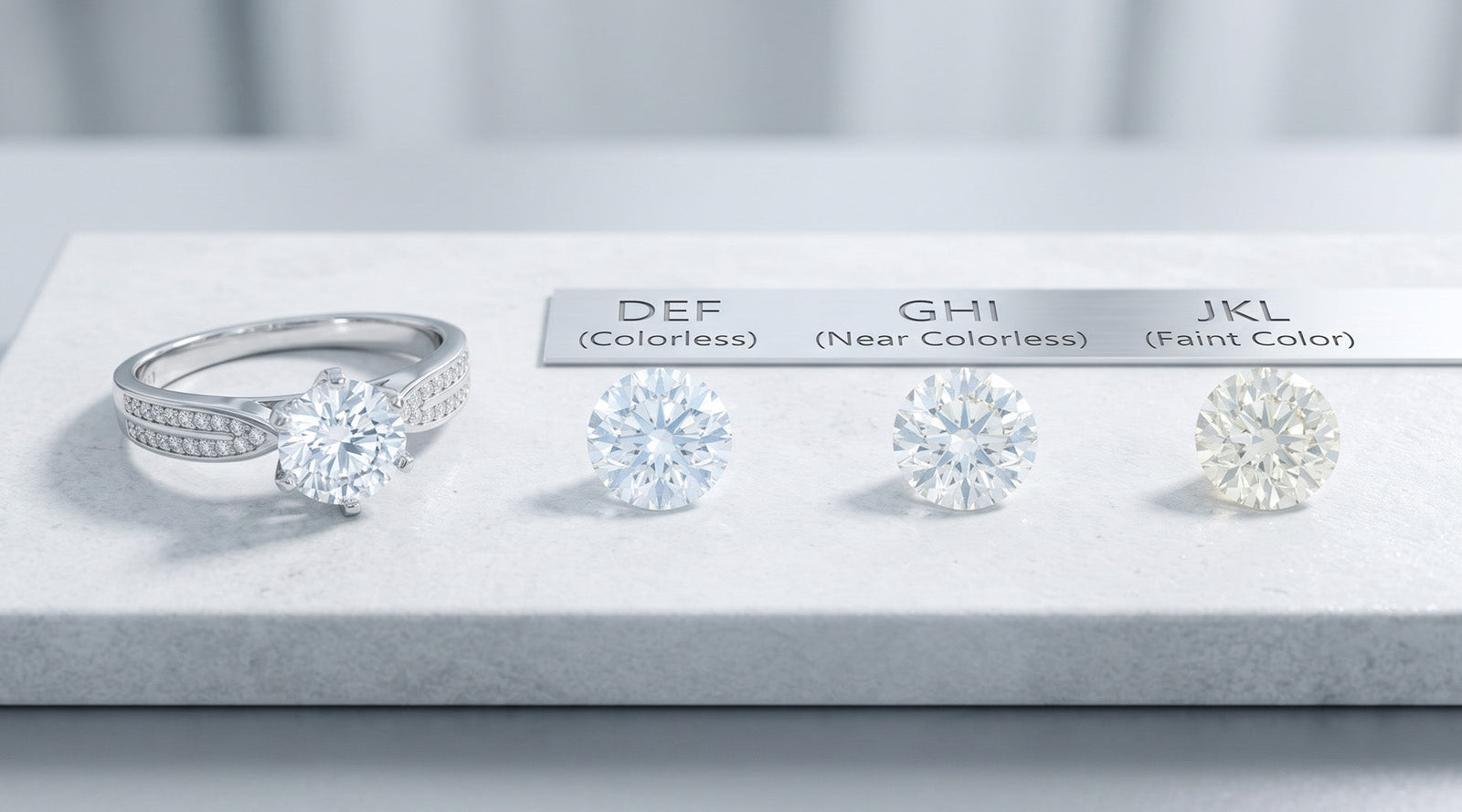 Moissanite Colour Grade Guide for Bright Rings