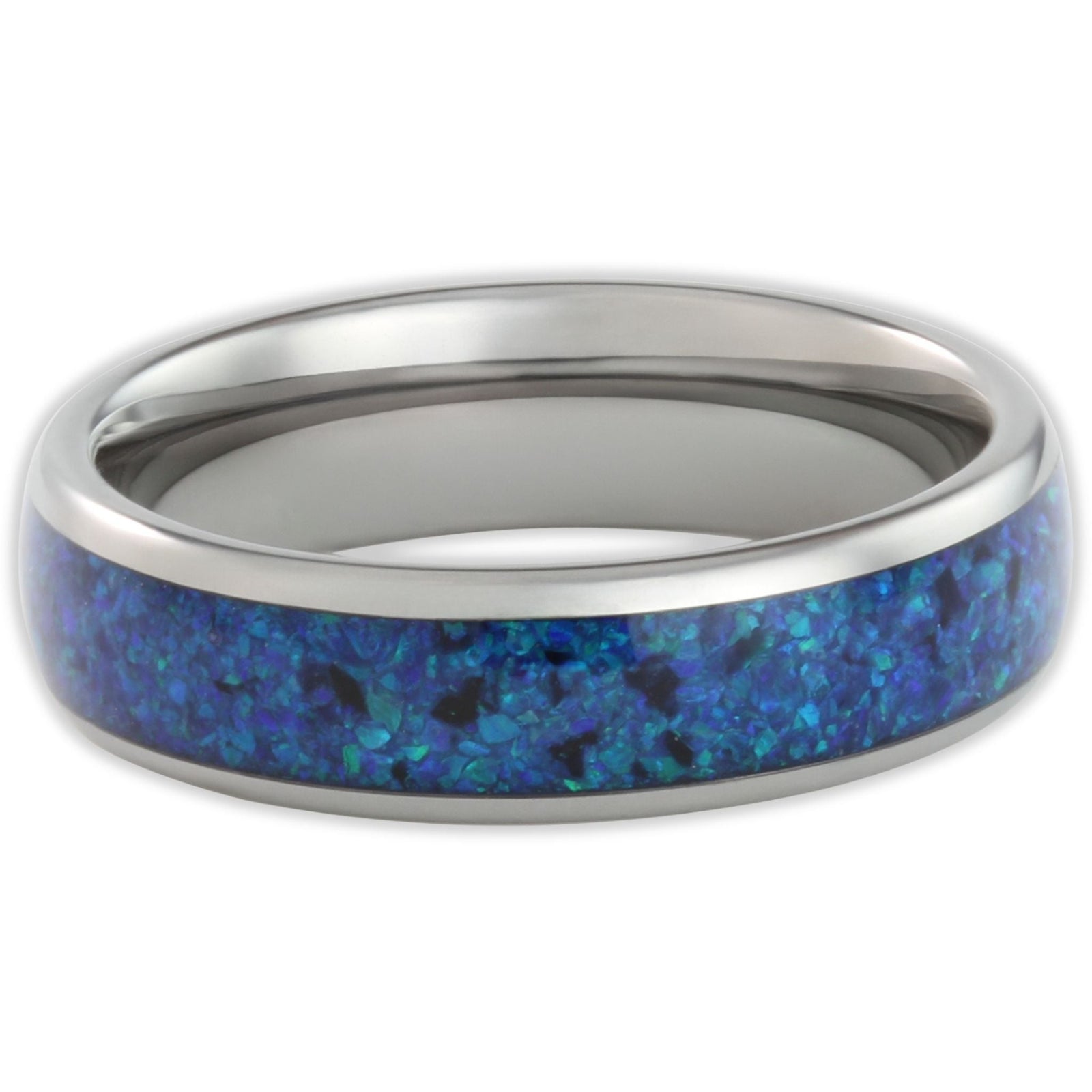 The Blue Opal 6mm Wonder Ring Size Z+3 - Clearance 1183