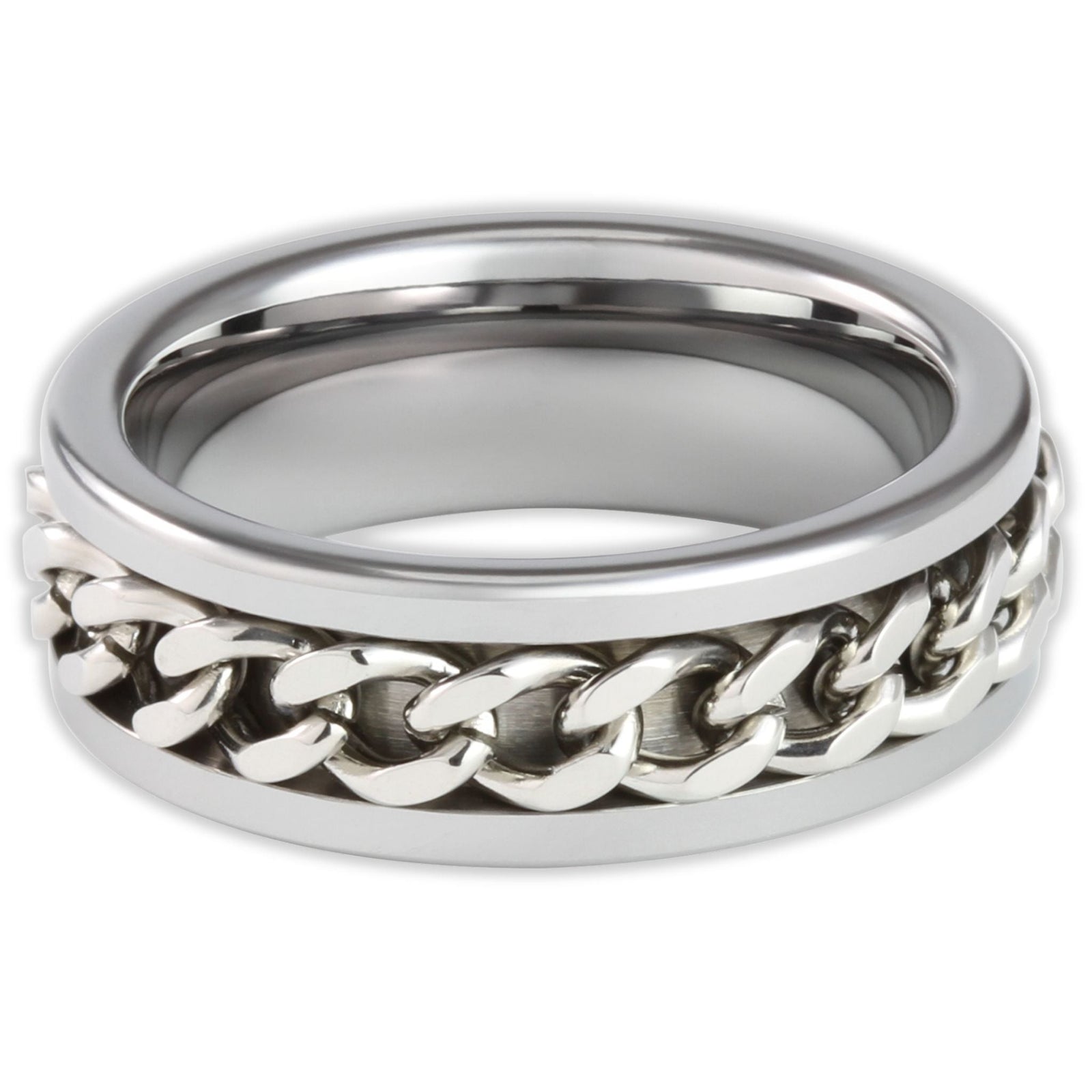 Original Rotating Chain 8mm Wonder Ring Size Q - Clearance 1129
