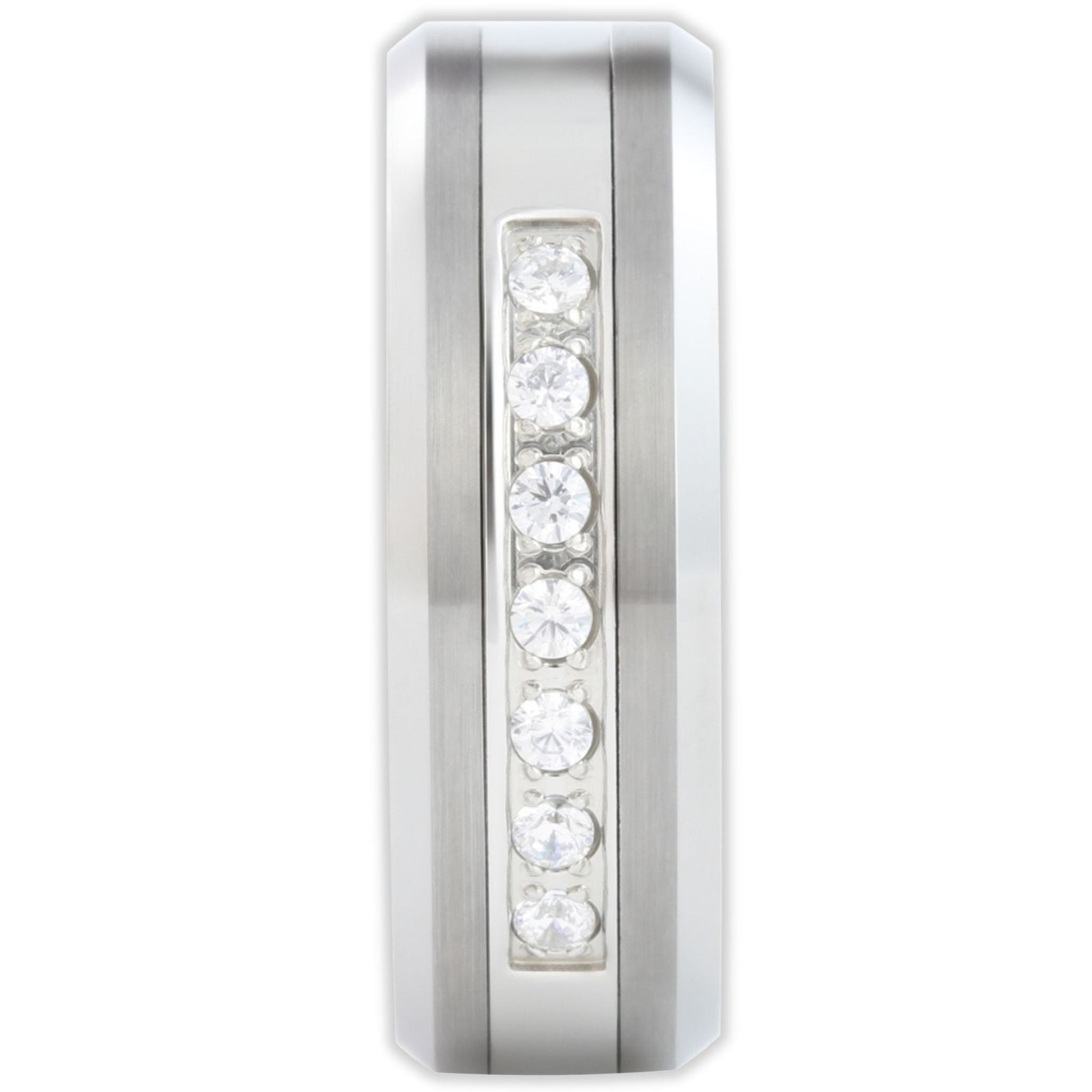 Seven Stone 8mm Wonder Ring Size U - Clearance 1179