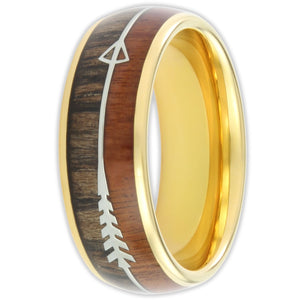 The Gold Harold Arrow 8mm Wonder Ring