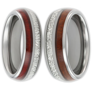 The Wood and Steel Wonder Ring Set