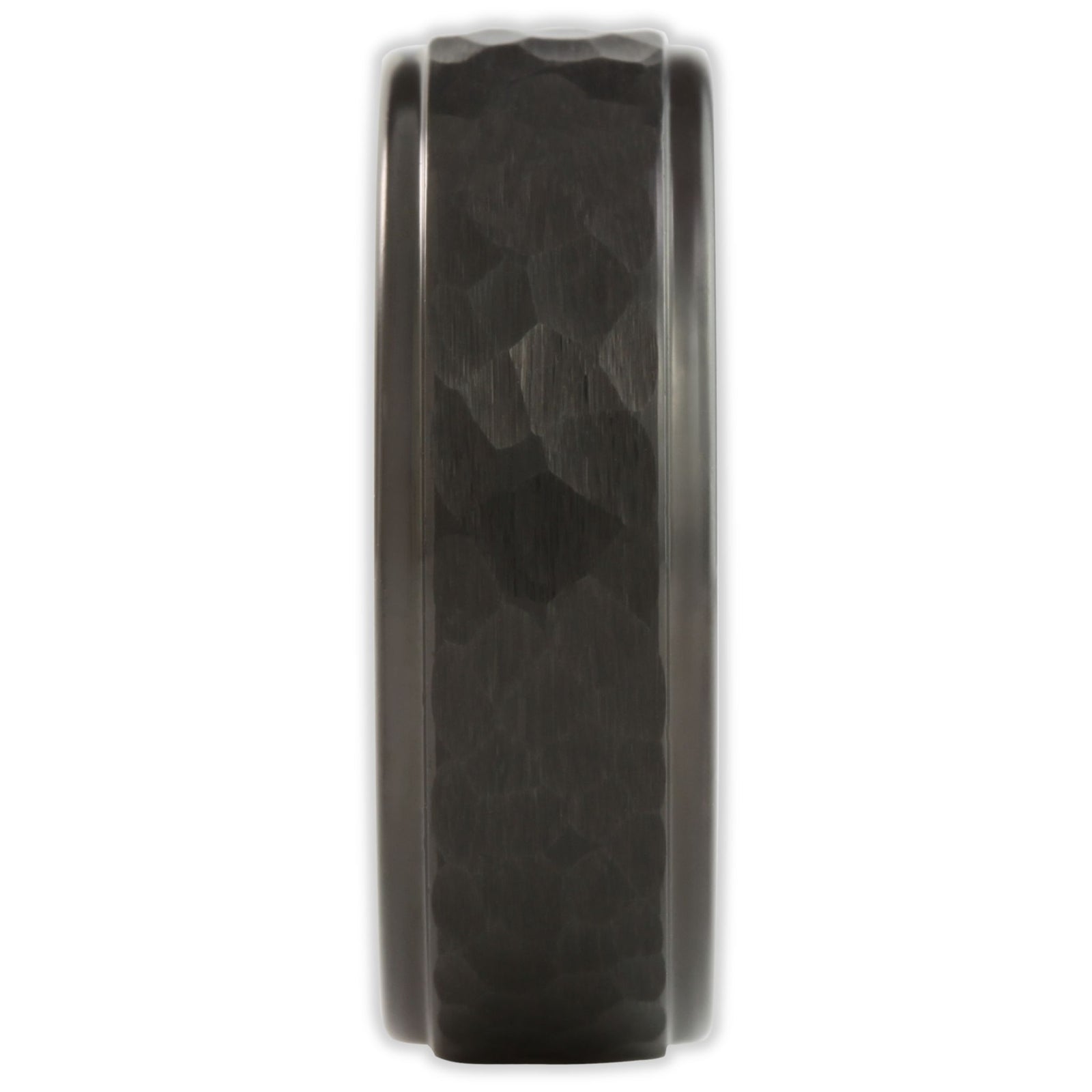 Black Matt Panelled 8mm Wonder Ring