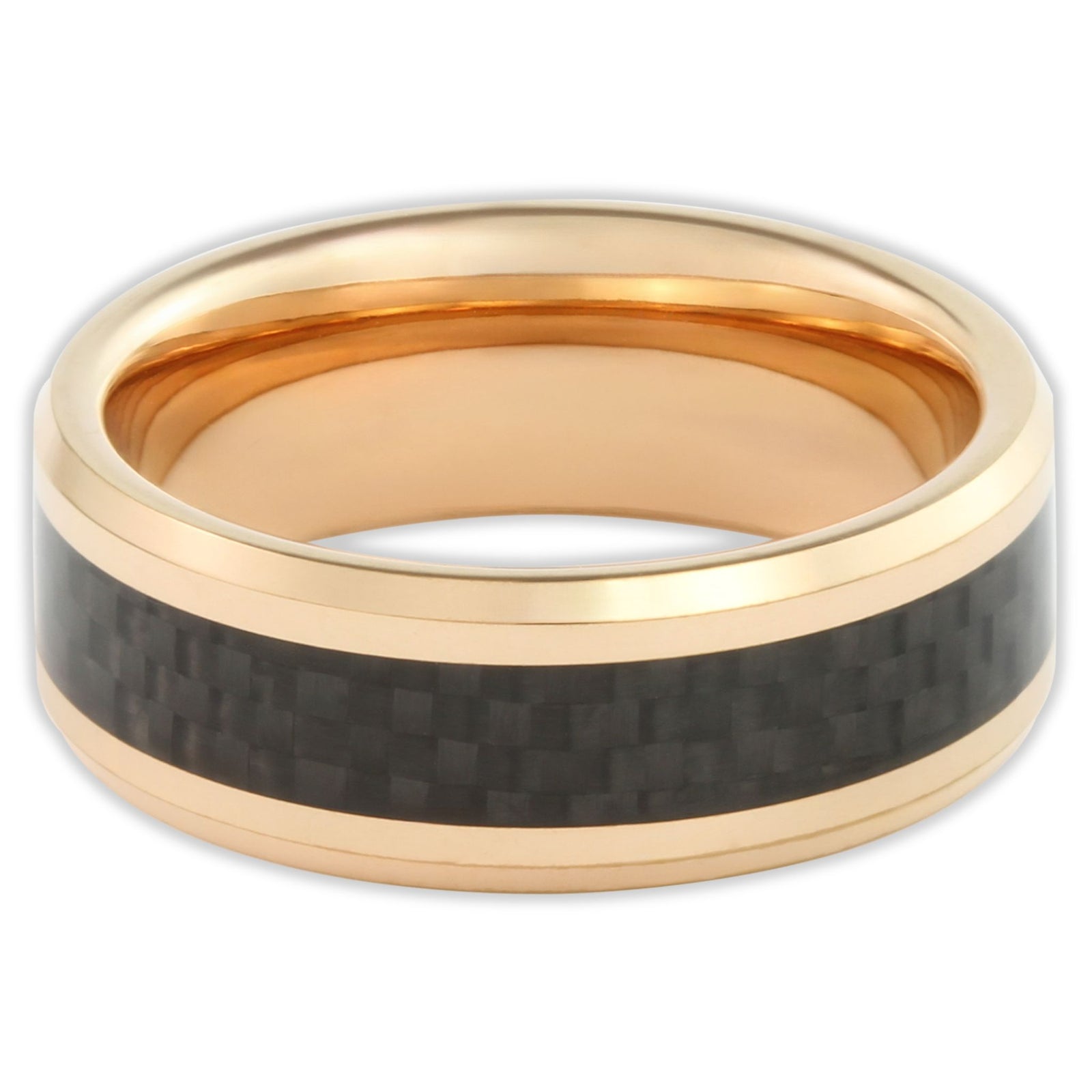 The Rose Gold Third Dimension 8mm Wonder Ring