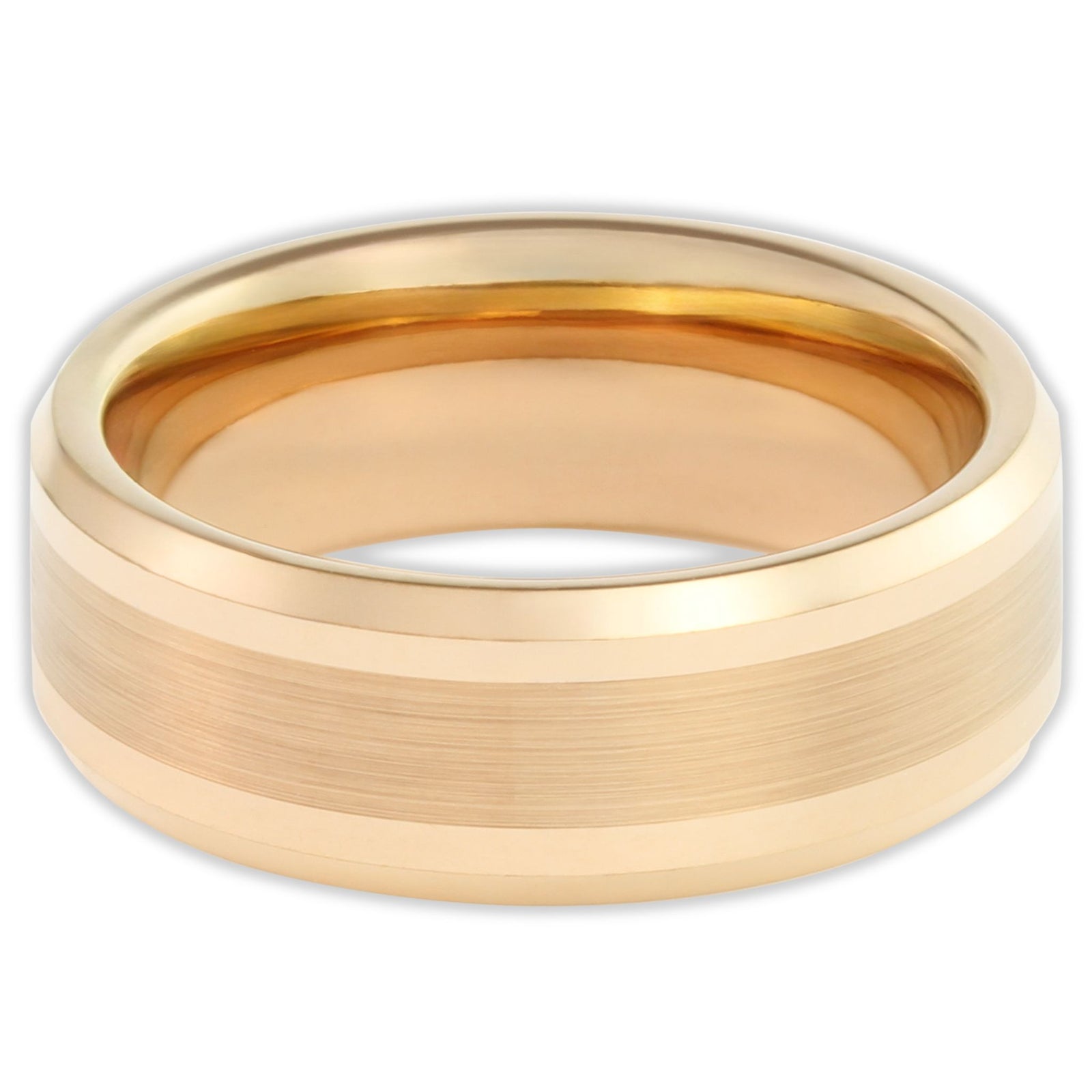 Rose Gold Brushed 8mm Wonder Ring