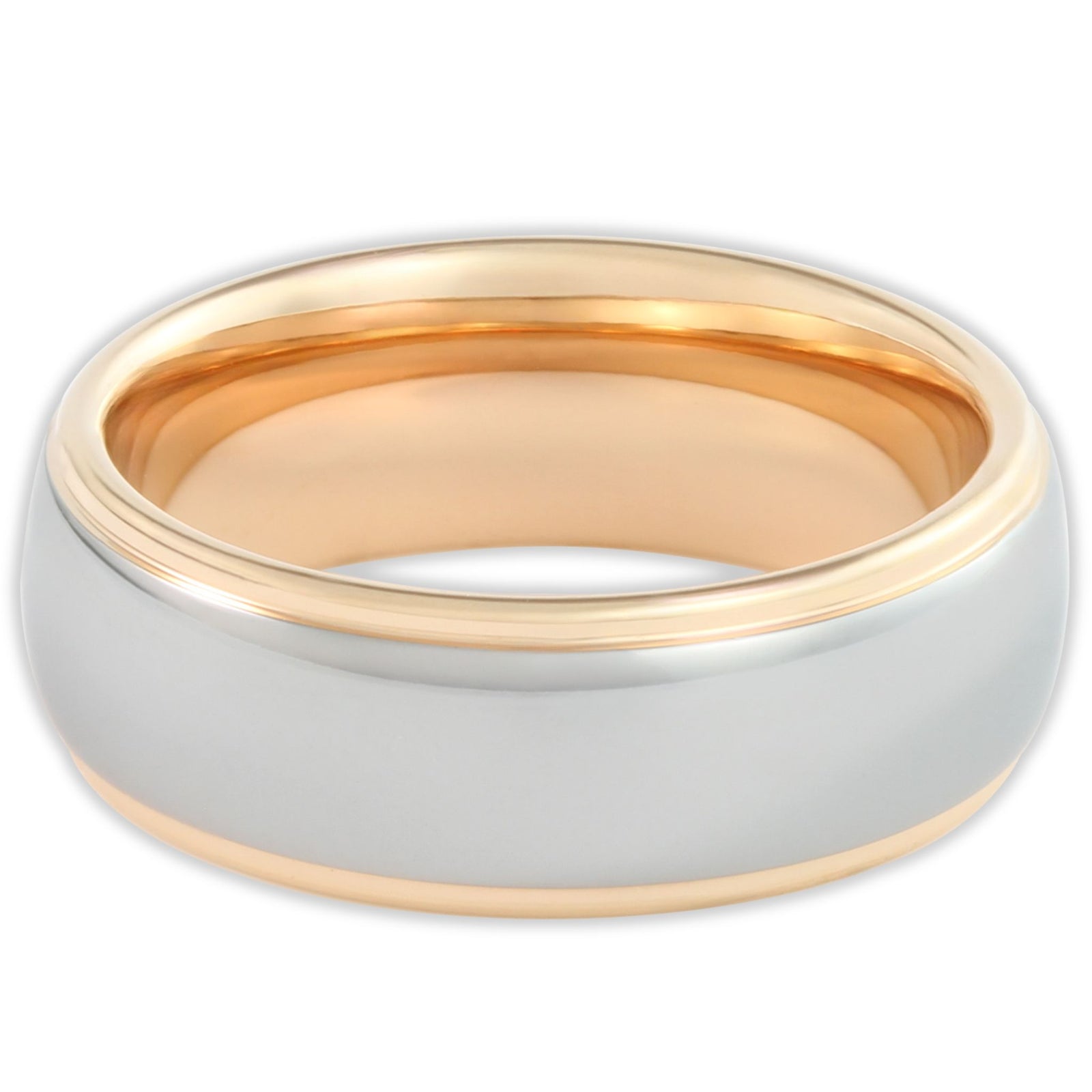 Rose Gold Vulcan Mirror 8mm Wonder Ring