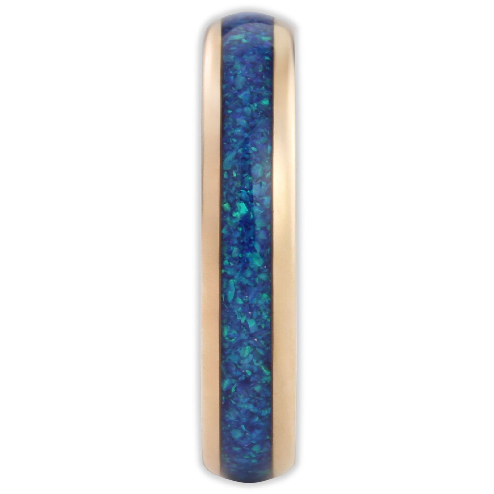 The Rose Gold Blue Opal 4mm Wonder Ring