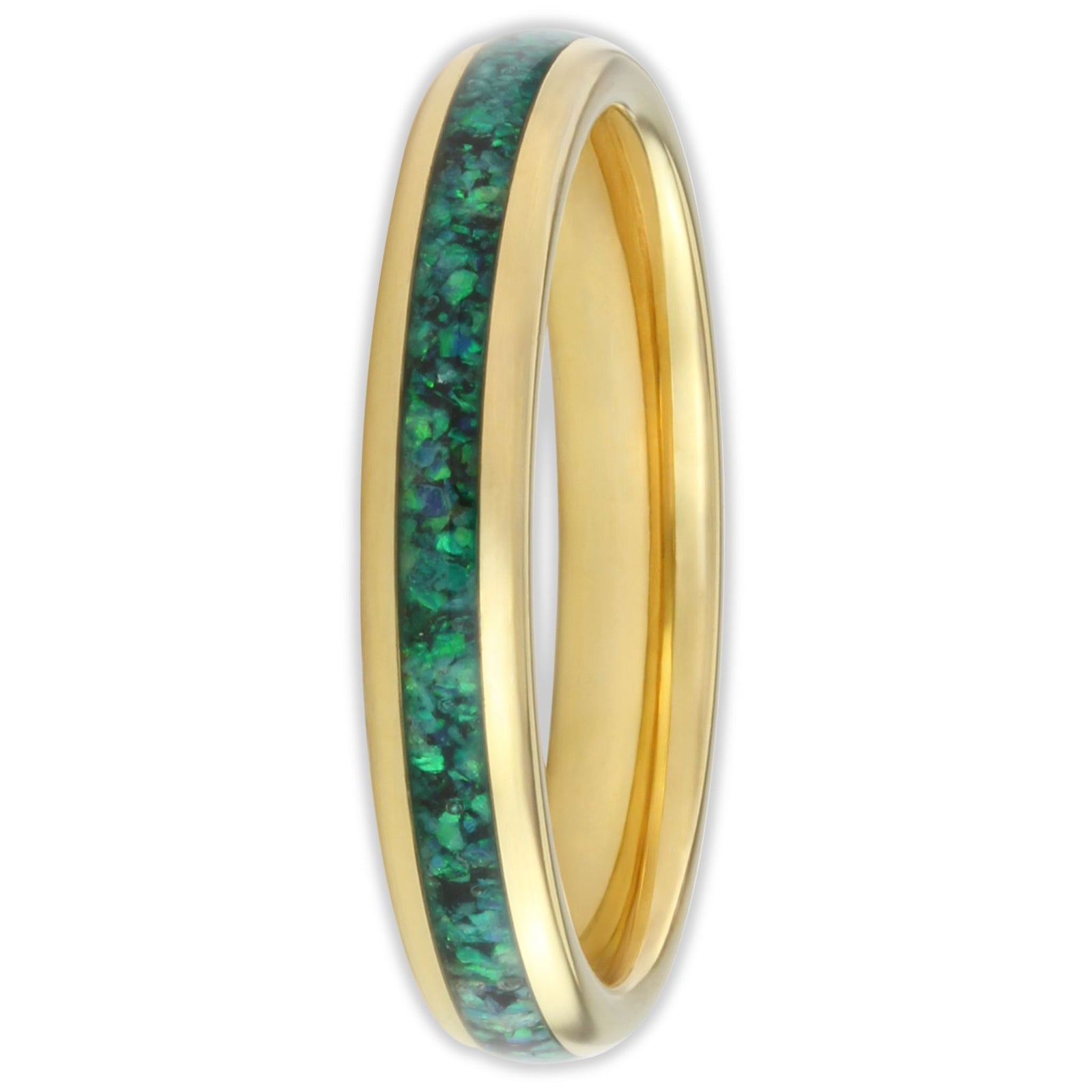 The Gold Green Opal 4mm Wonder Ring