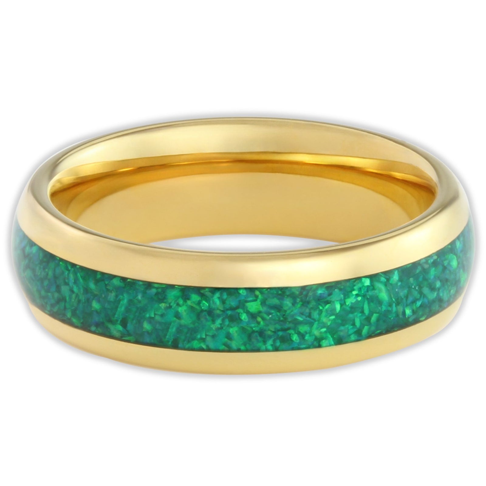 The Gold Green Opal 6mm Wonder Ring