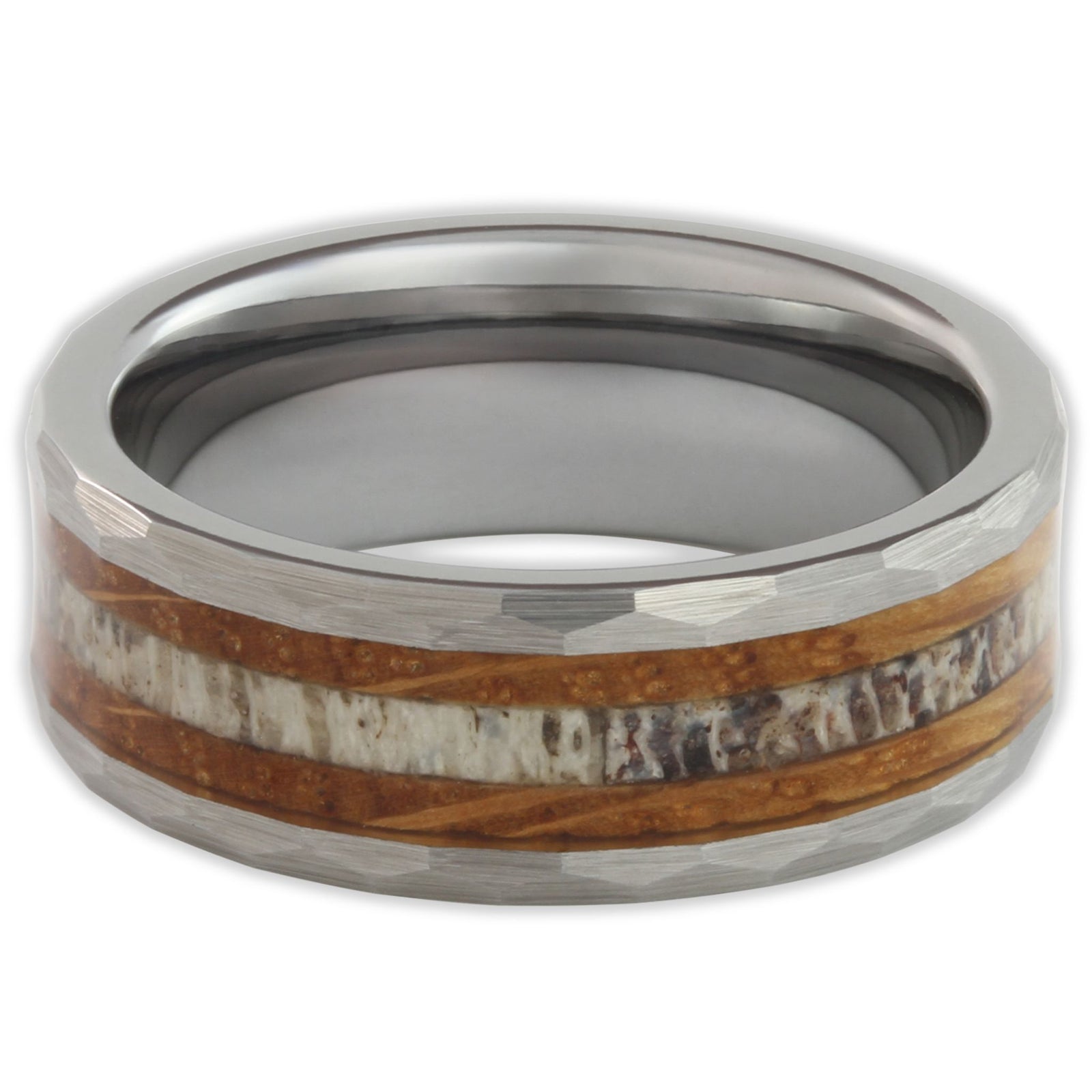 Wood Deer Antler 8mm Wonder Ring
