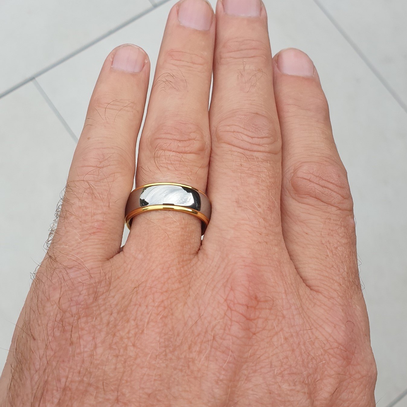 Vulcan Mirror 8mm Wonder Ring Size P - Clearance 1113
