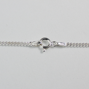Sterling Silver 2.1mm Diamond Cut Curb Chain Necklace