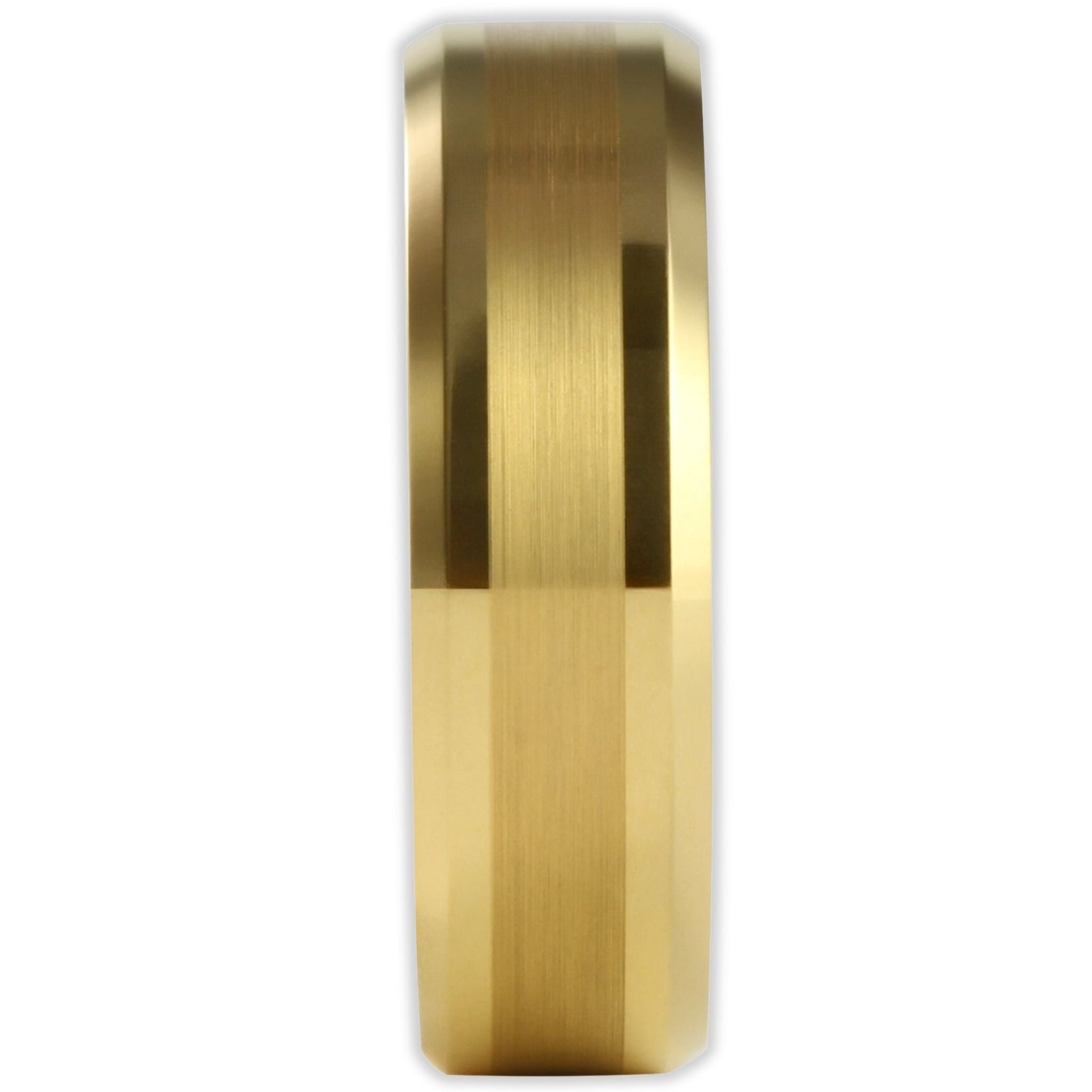 Gold Brushed 6mm Wonder Ring Size M - Clearance 1152