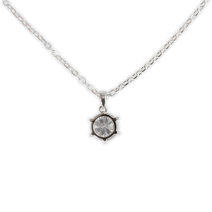 White Gold 3ct Round Moissanite Silver Dazzle Pendant Necklace