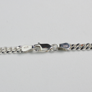 Sterling Silver 3.5mm Diamond Cut Curb Chain Necklace
