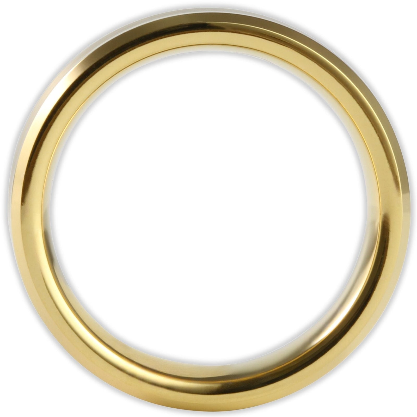 Gold Brushed 6mm Wonder Ring Size M - Clearance 1152