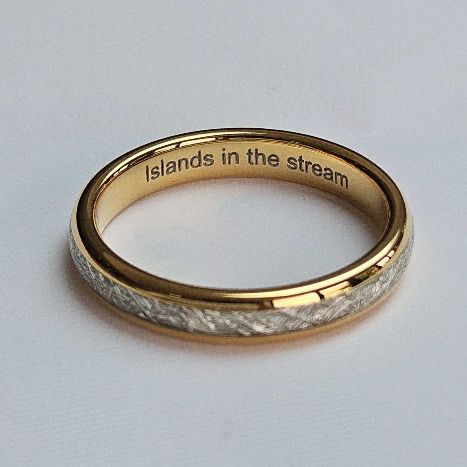 The Golden Steel 4mm Wonder Ring Size V - Clearance 1126
