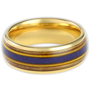 Blue Opal Guitar String 8mm Wonder Ring