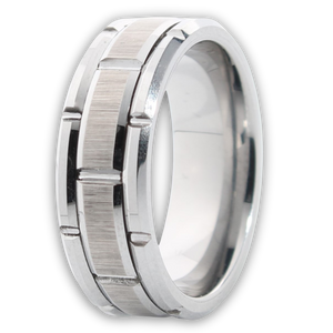 Brick Tungsten Ring