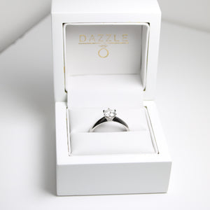 Sterling Silver 1ct Moissanite Solitaire Dazzle Ring