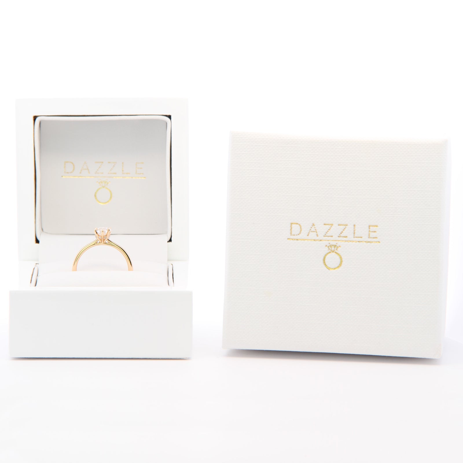 1ct Heart Moissanite Engagement Ring | 18K Gold Classic Dazzle Ring