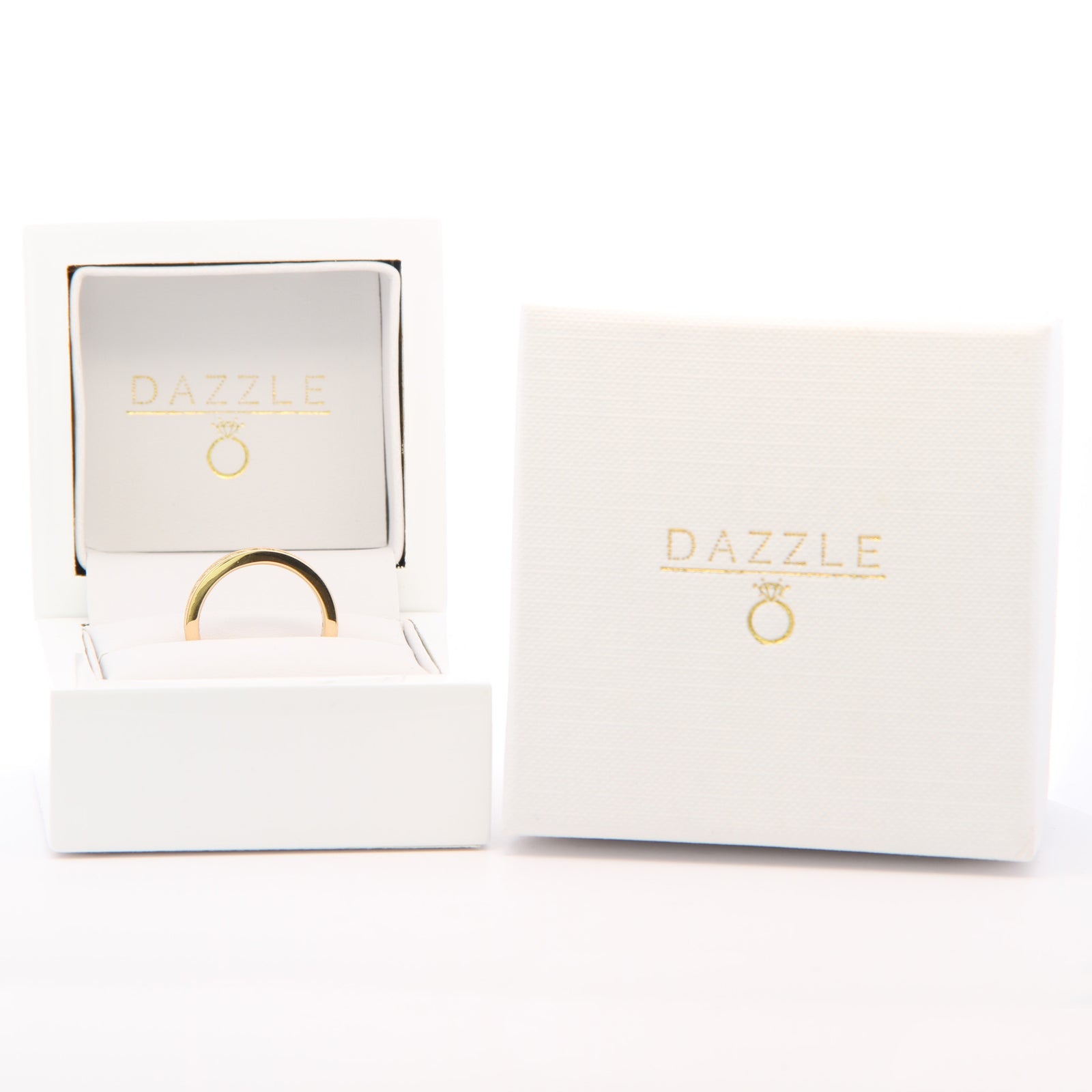 1ct Round Moissanite Full Eternity Ring | 18K Gold Dazzle Ring