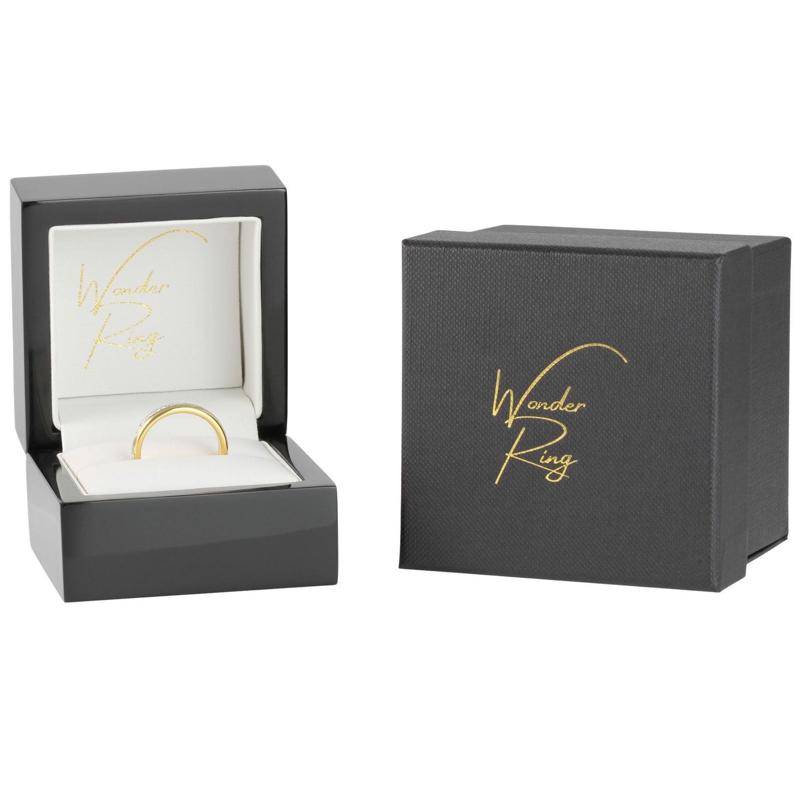 The Golden Steel 4mm Wonder Ring Size Q - Clearance 1061