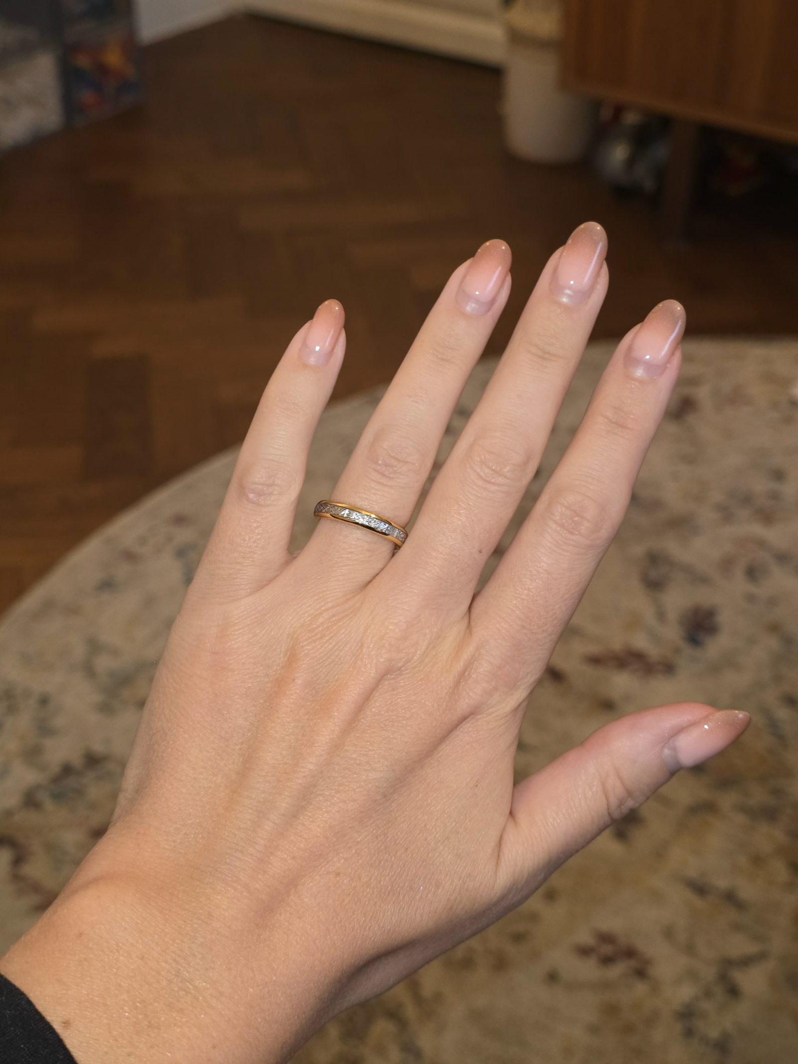 The Golden Steel 4mm Wonder Ring Size V - Clearance 1126