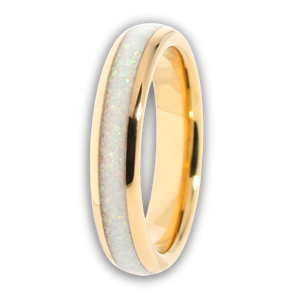 The Golden White Opal 4mm Wonder Ring