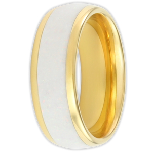 The Golden White Opal 8mm Wonder Ring