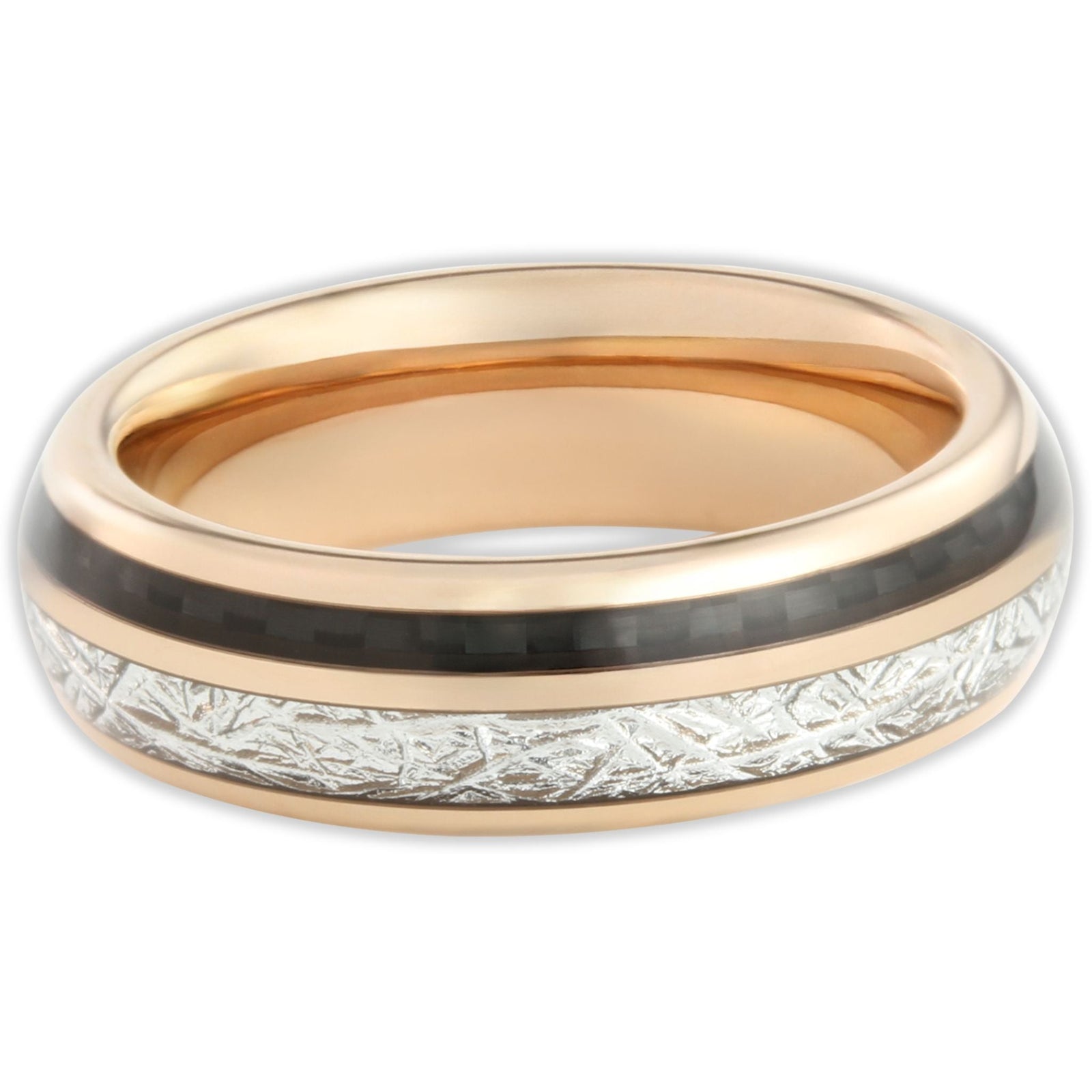 The Rosie Black 6mm Wonder Ring Size Q - Clearance 1161