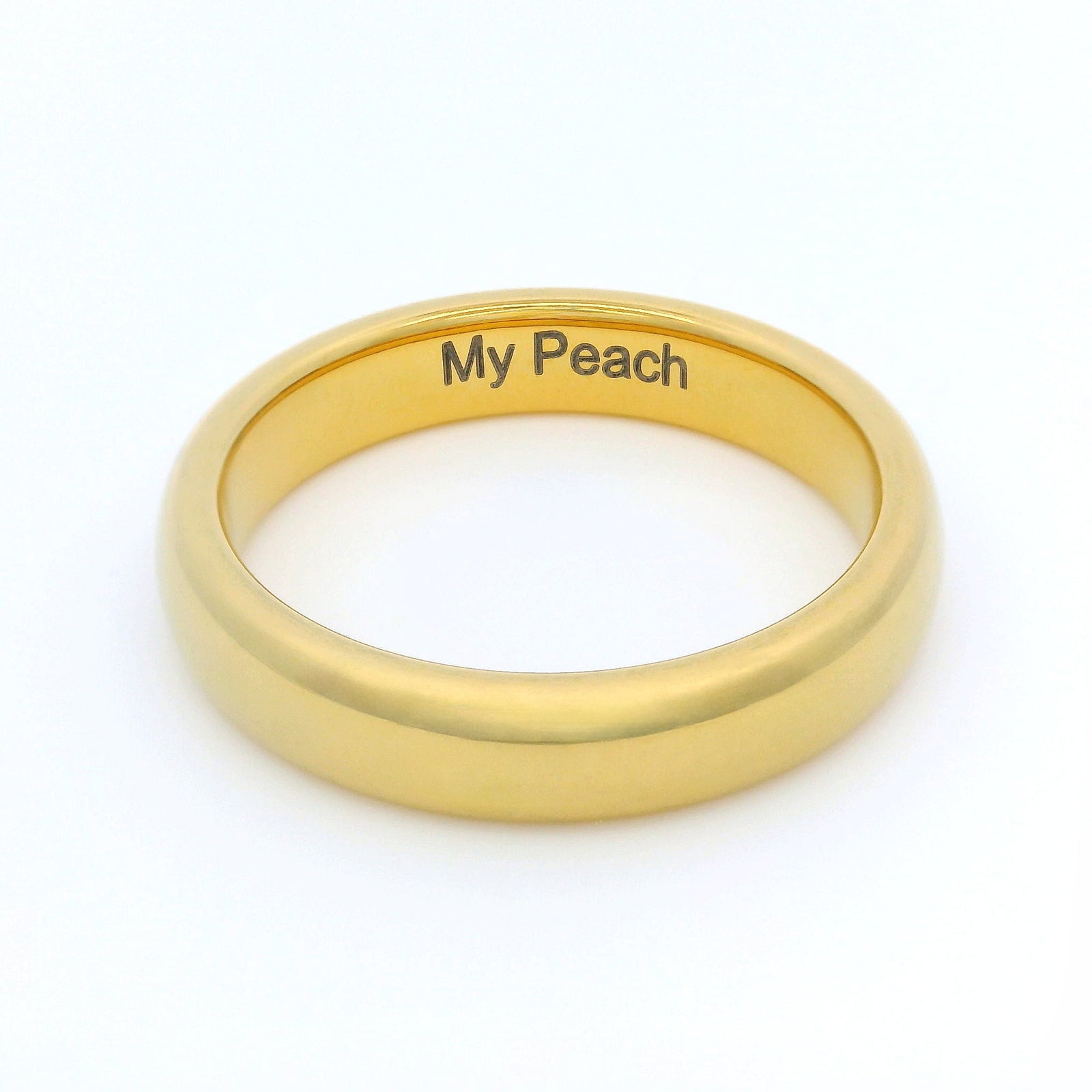 Gold 4mm Wonder Ring Size P - Clearance 1178