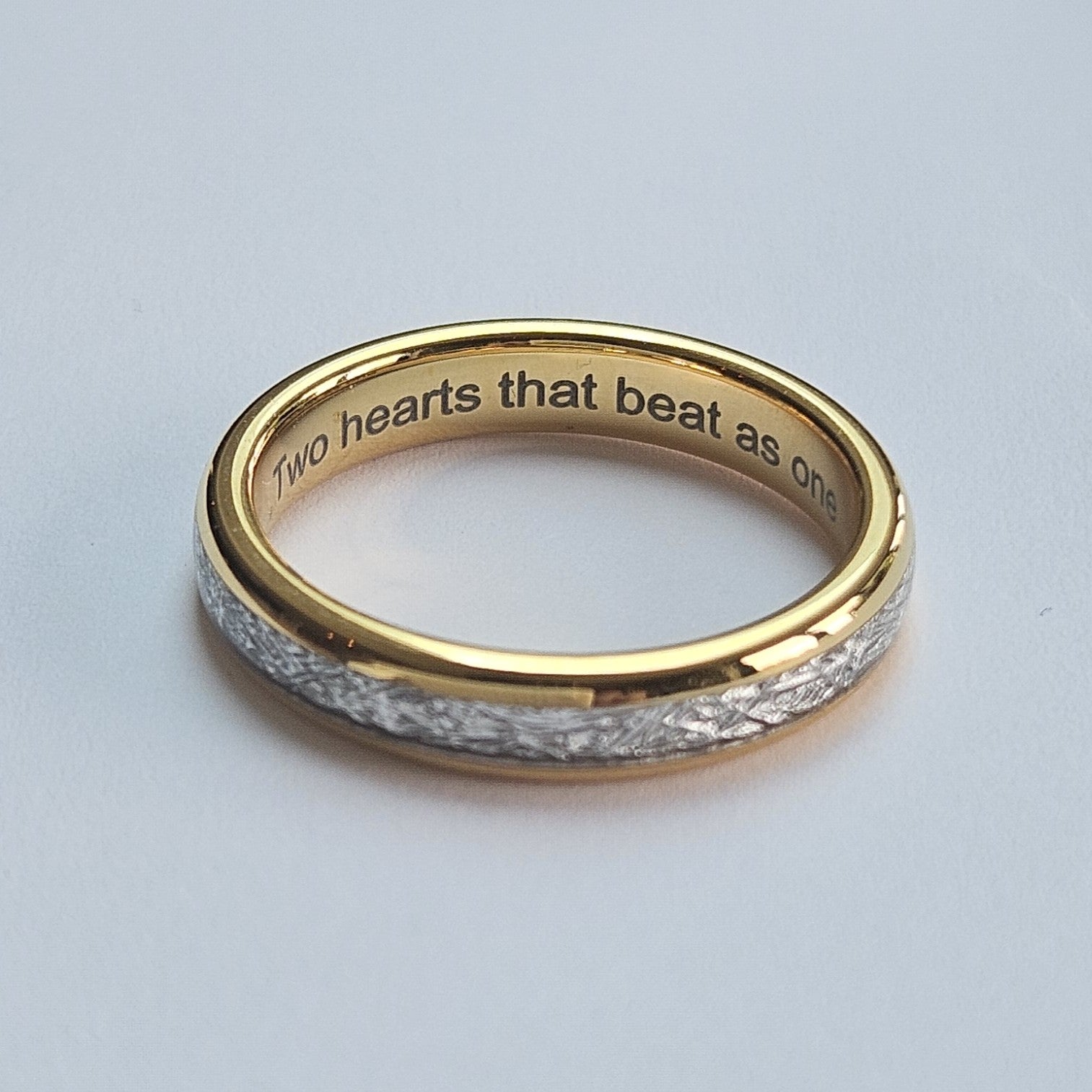 The Golden Steel 4mm Wonder Ring Size R - Clearance 1062