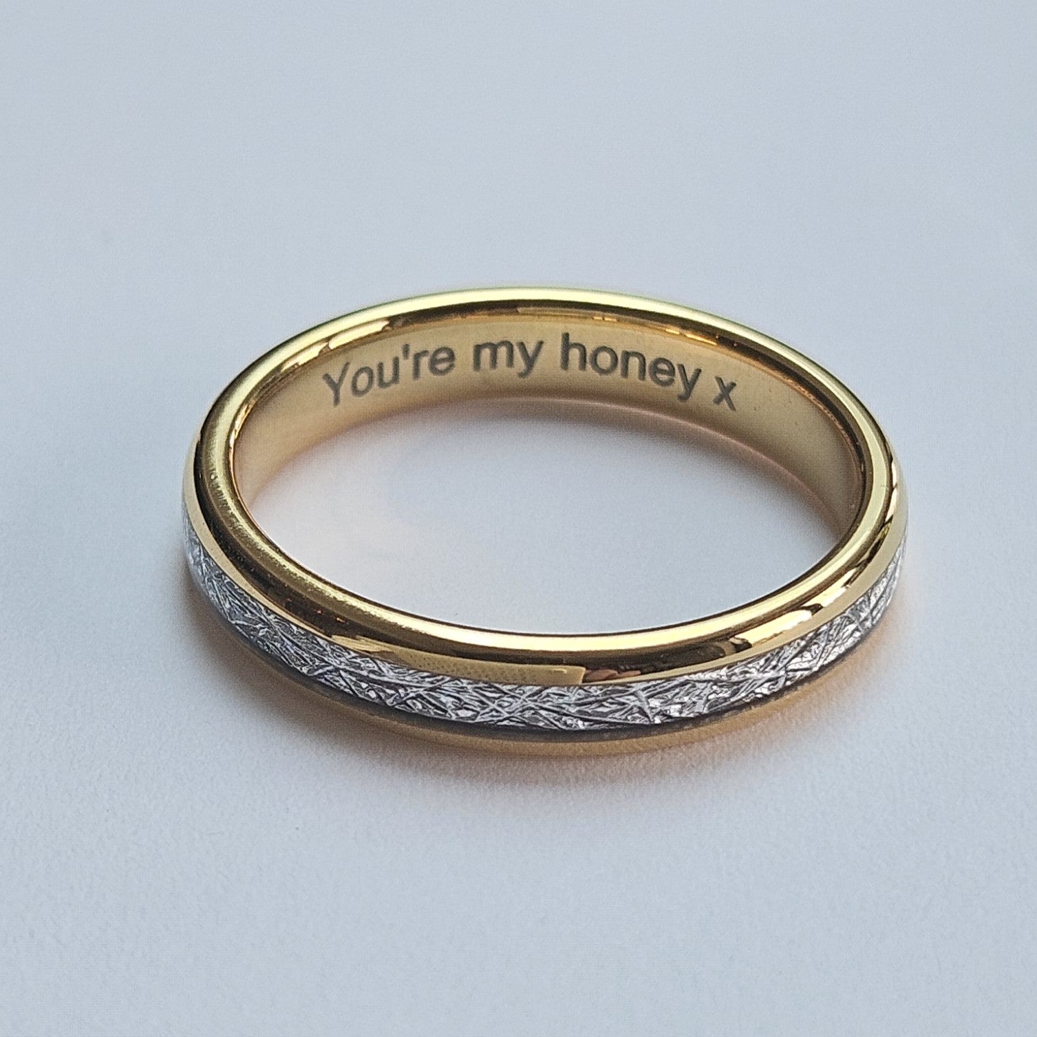 The Golden Steel 4mm Wonder Ring Size U - Clearance 1064