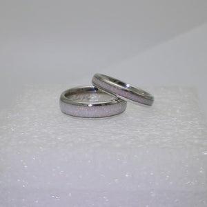 The White Gold White Opal 6mm Wonder Ring