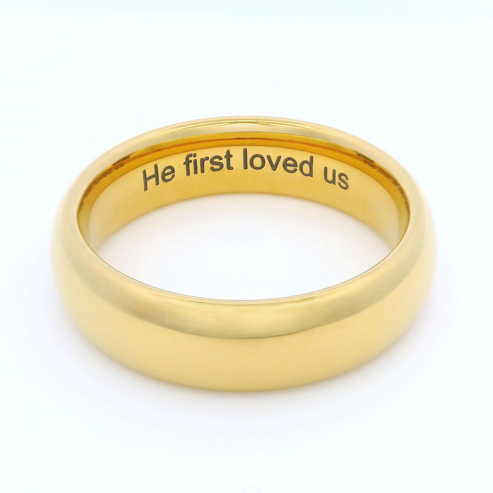 Gold 6mm Wonder Ring Size S - Clearance 1159