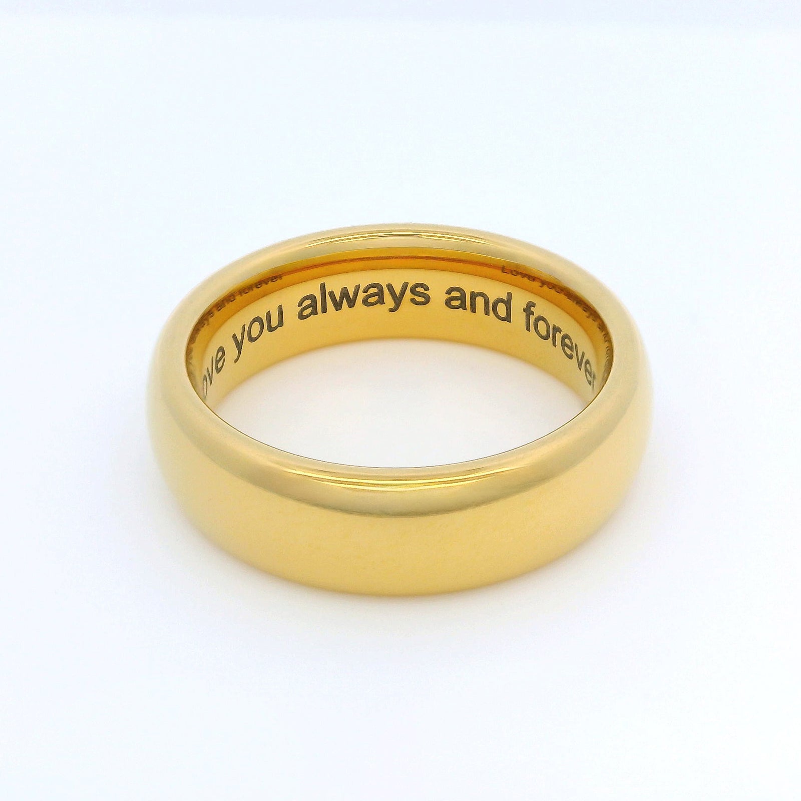 Gold 6mm Wonder Ring Size N - Clearance 1164