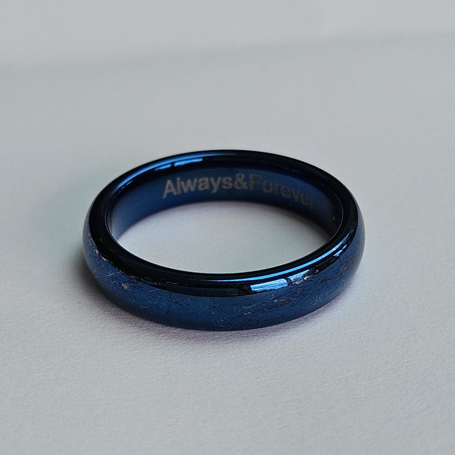 Blue 4mm Wonder Ring Size L - Clearance 1096