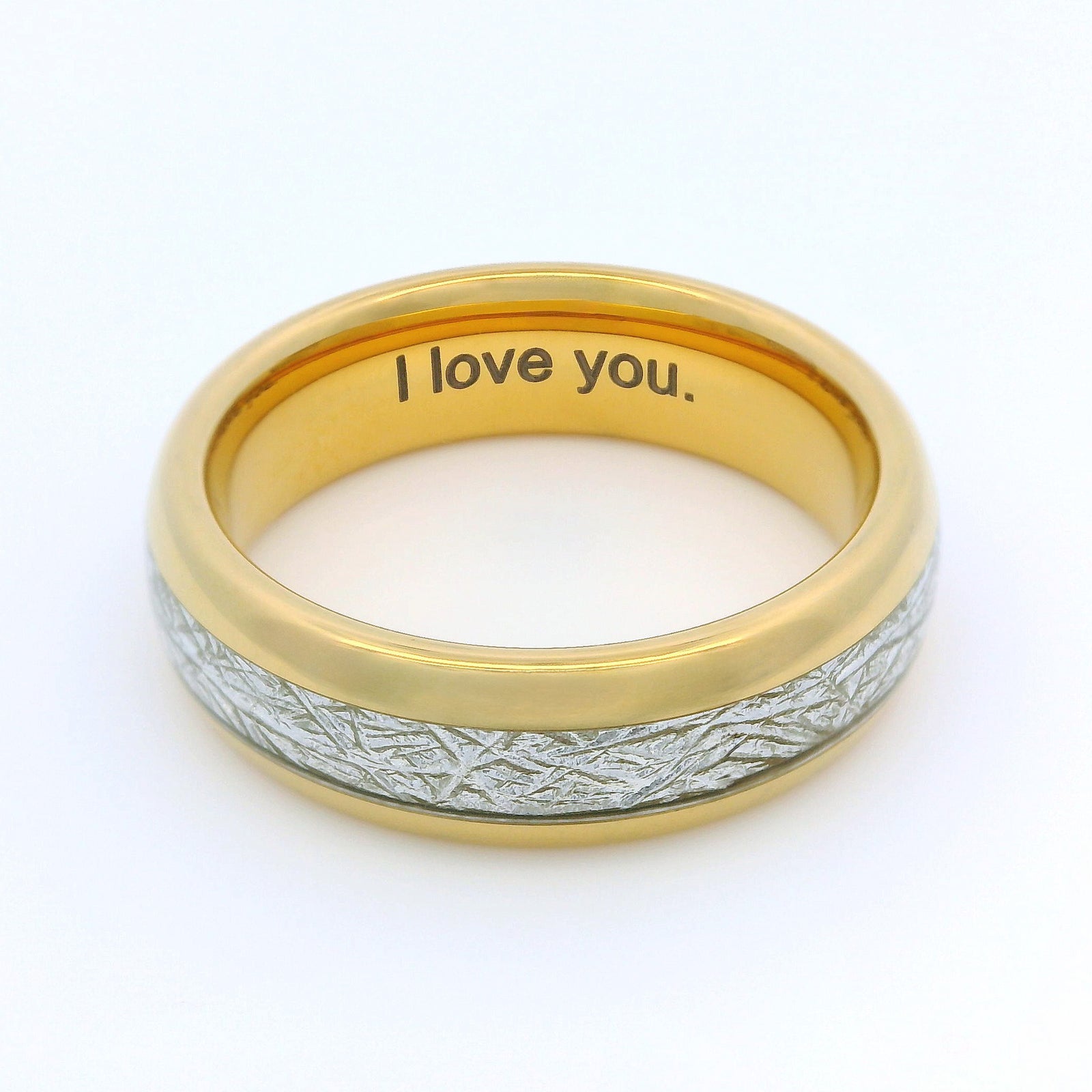 The Golden Steel 6mm Wonder Ring Size O - Clearance 1134