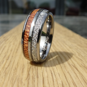 The Wood and Steel 8mm Wonder Ring