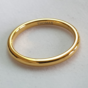 Gold 2mm Wonder Ring