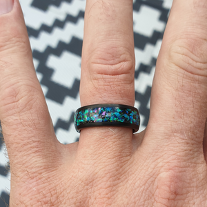 The Black Opal 8mm Wonder Ring