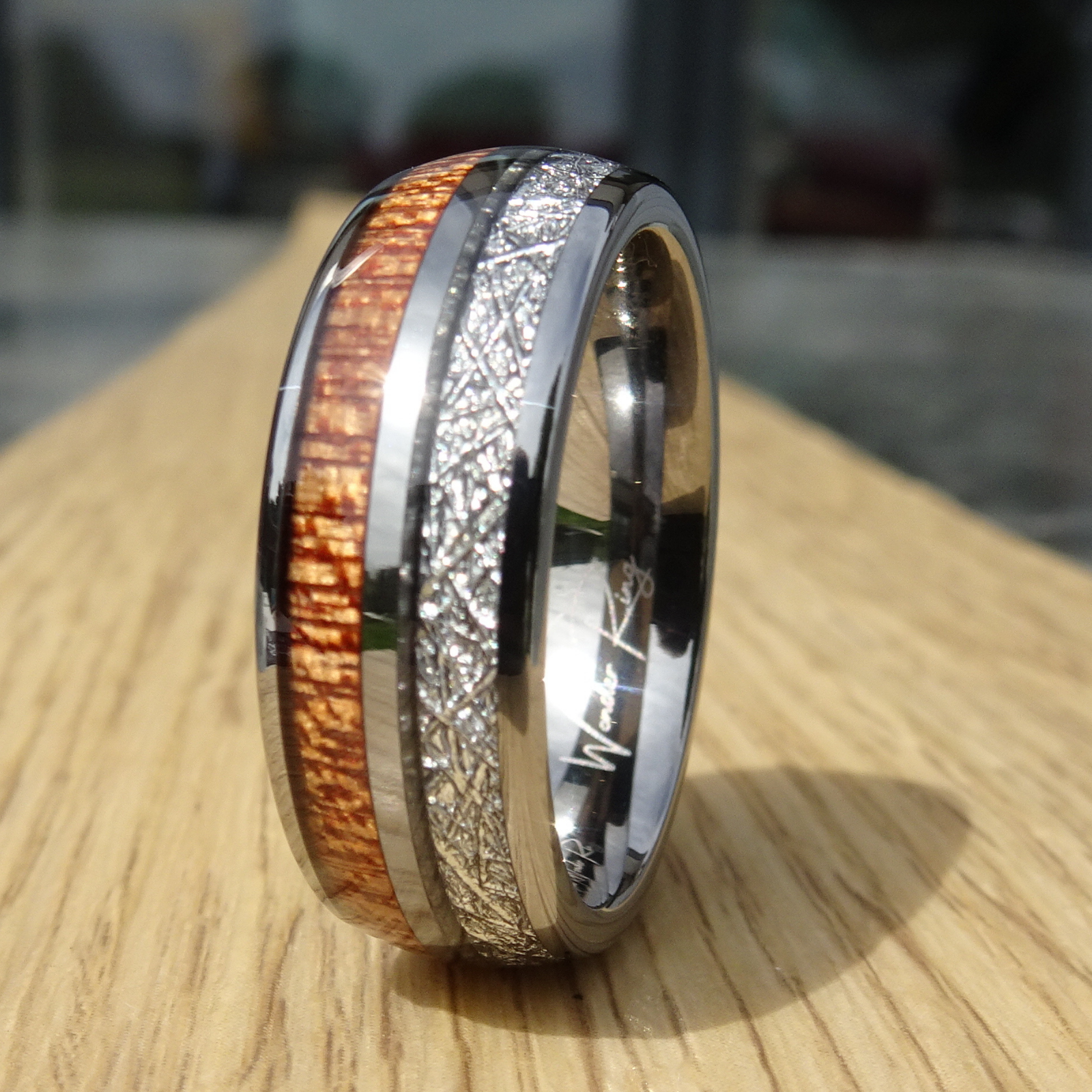 The Wood and Steel 8mm Wonder Ring