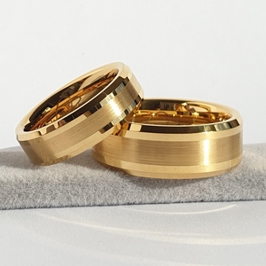 Gold Brushed 8mm Wonder Ring