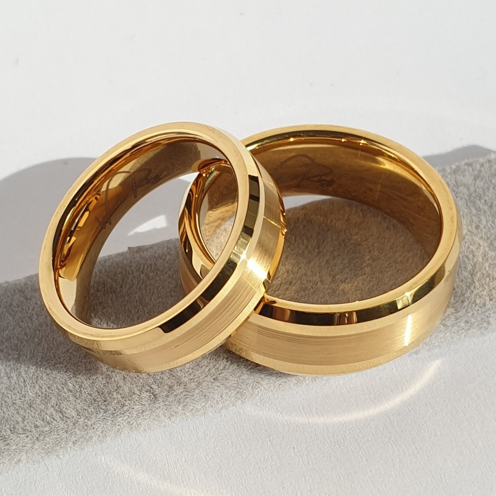 Gold Brushed 8mm Wonder Ring