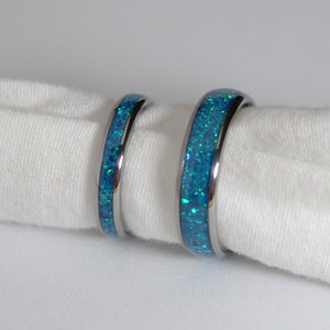 The Blue Opal Wonder Ring Set