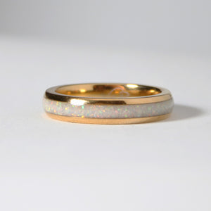 The Golden White Opal 4mm Wonder Ring