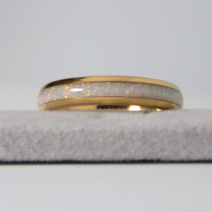 The Golden White Opal 4mm Wonder Ring