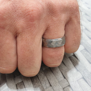 Matt Panelled 8mm Wonder Ring