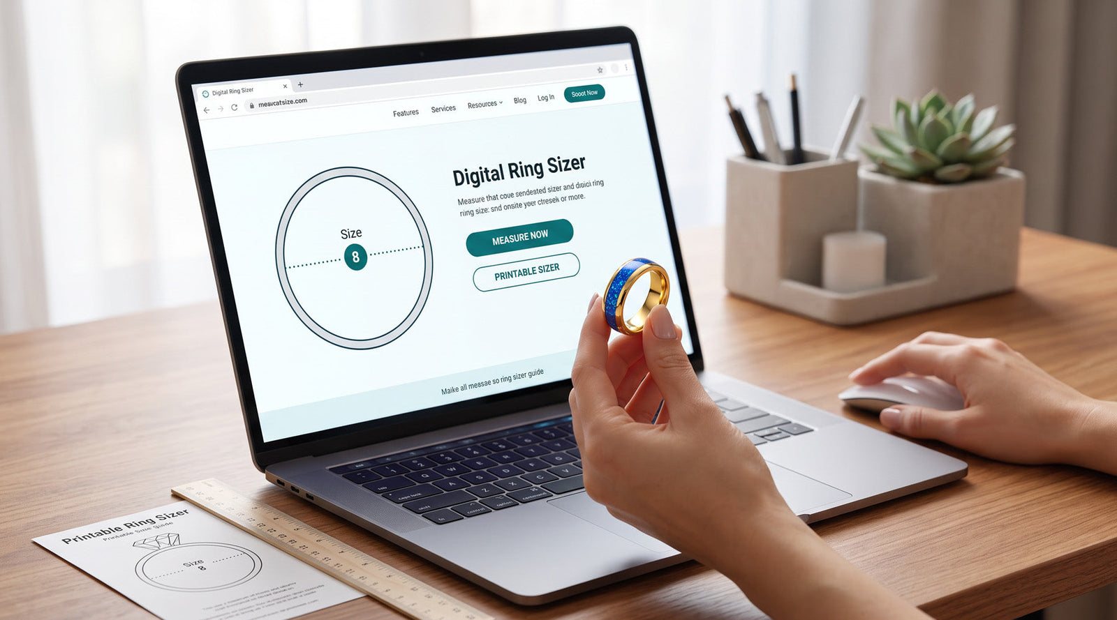 How to Use a Free Ring Sizer Online